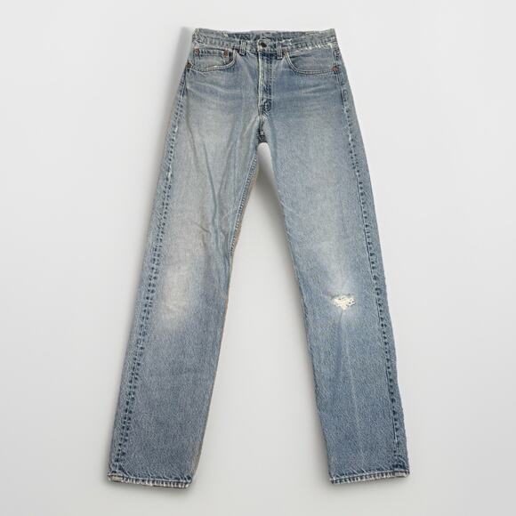 VTG Levi’s 505 Denim Blue Jeans Early 1980s Paper Patch XX USA Men's Size 32x36 - Picture 1 of 11